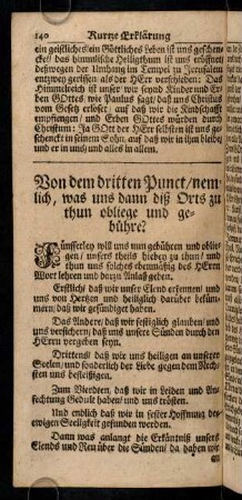 140-149, Von dem dritten Punct / nemlich, was uns dann diß Orts zu thun obliege und gebühre?