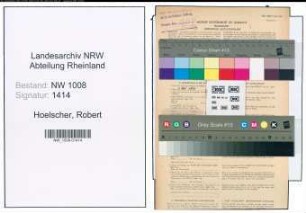Entnazifizierung Robert Hoelscher , geb. 11.07.1903 (Masch.Setzer)