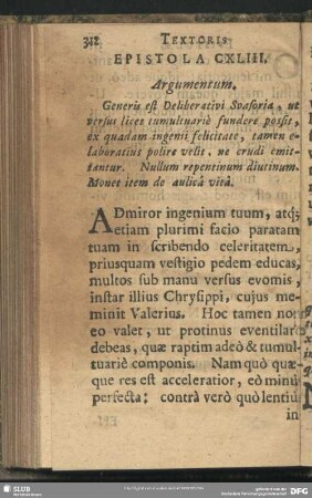 Epistola CXLIII.
