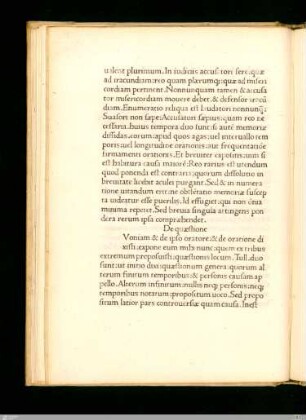 De quaestione
