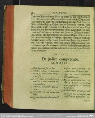 Cap. XXXIII. De judice competente