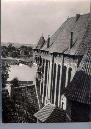 Blick vom Schloss Wielkiego Mistrza auf den Fluss
