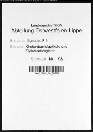 Kirchenbuchduplikate der evangelisch-lutherischen Gemeinde St. Bartholomeus Lütgendortmund (H 1815-1819, H 1819-1828, H 1825-1832, G 1827-1828). (Gemeinde: Lütgendortmund, evangelisch-lutherische Gemeinde St. Bartholomeus)