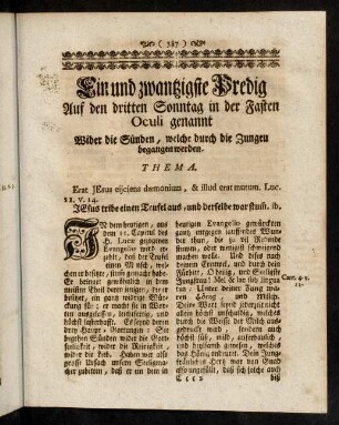 387-404, Ein und zwantzigste Predig.