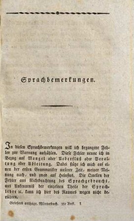 Neues deutsches orthographisches Wörterbuch : Mit vorangehenden Sprachbemerkungen, für Schulen u. für jeden Stand verfaßt