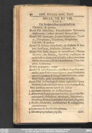 Cap. I. De Scriptoribus ecclesiasticis.