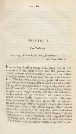 Chapter I. Preliminary