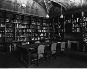 Palazzo Zuccari, Innenräume, Sala di Ganimede, Saal des Ganymed (Raum B 001), Sistina-Seite