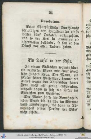 Ein Teufel in der Kiste.