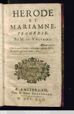Herode Et Mariamne : Tragedie