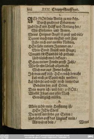 [XXII. Creutz-Seufftzer.]