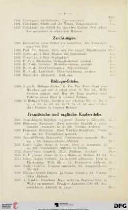 Zeichnungen (Nr. 1498-1506)