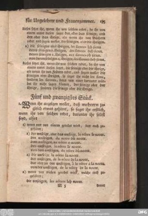 Fünf und zwanzigstes Stück.