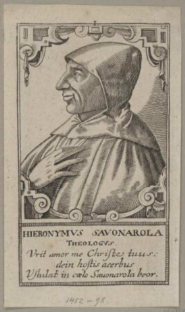 Bildnis des Hieronymvs Savonarola