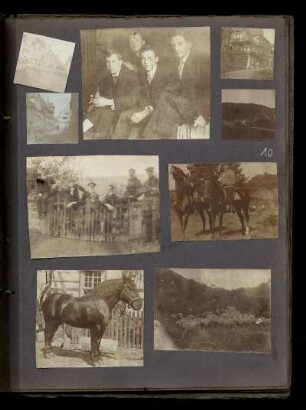Gebäude, Gruppenaufnahmen, Pferd, Schafe, Reiter, Innen- und Aussenaufnahmen