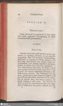 Section VI. Calcareous Genus