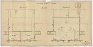 Schalthaus, Niederdruckheizung, Plan zum Kostenanschlage