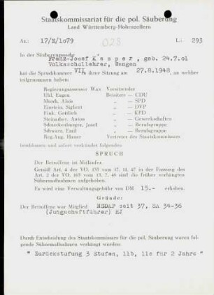 Kasper, Franz-Josef