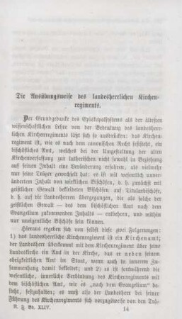 195-228 Die Ausübungsweise des landesherrlichen Kirchenregiments