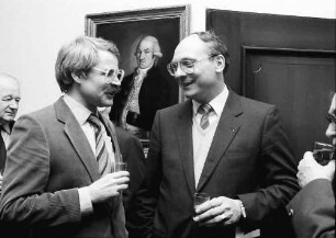 Freiburg: Regierungspräsidium; Badische Biographien; Buchvorstellung; Dr. phil. Hermann Peter Schäfer (Wirtschaftsgeschichte) und Prof. Dr. jur. Manfred Löwisch