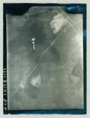 Foto des Geländes südwestlich der Sormont Ferme nordwestlich von Biaches (Luftbild)
