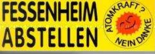 Aktionsaufkleber des BUND gegen Atomkraftwerke
