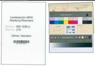 Entnazifizierung Hermann Ullmar , geb. 07.09.1888 (Regierungsbeamter)