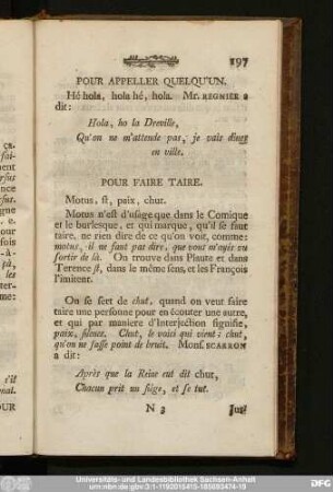 Pour Faire Taire.