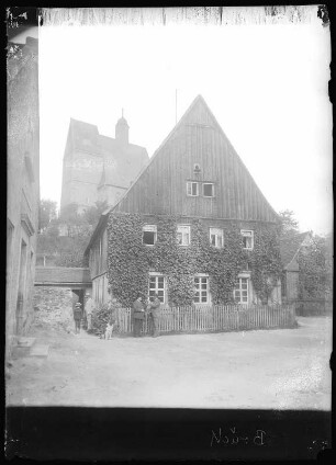Burkhardtswalde. Kirche und Schule