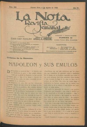 Crónica de la semana : Napoleón y sus émulos