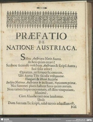 Natione Austriaca