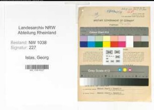 Entnazifizierung Georg Istas , geb. 13.05.1903 (Beamter)