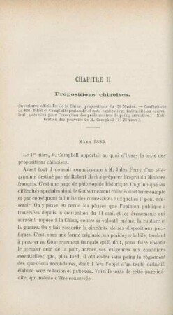Chapitre II. Propositions chinoises