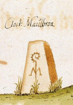 Maulbronn PF, Kloster (Stromberger Forst, Marksteinzeichen I)