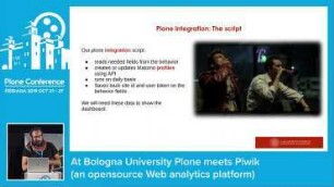 At Bologna University Plone meets Piwik (an opensource Web analytics platform)