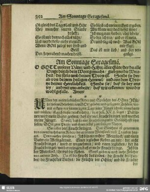 Am Sonntage Sexagesimä