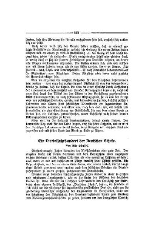 Ein Vierteljahrhundert der Deutschen Schule