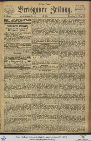 29.03.1891 (Erstes Blatt)