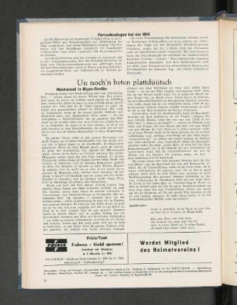 Fernsehanlagen bei der HHA
