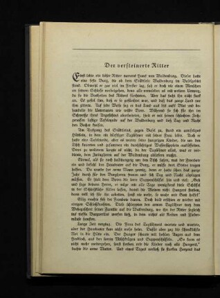 Der versteinerte Ritter