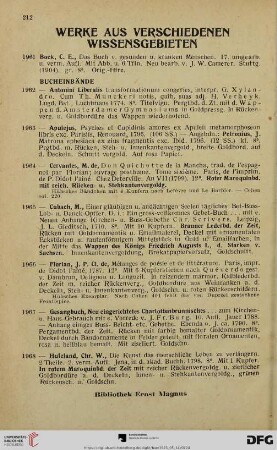 Werke aus verschiedenen Wissensgebieten (Nr. 1961-2056)