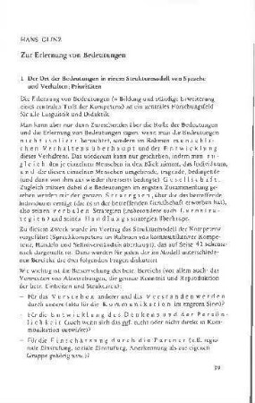 Zur Erlernung von Bedeutungen