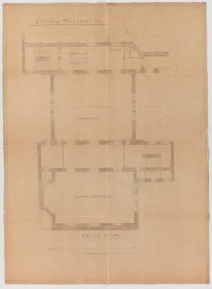 Thiersch, Friedrich von; Frankfurt / Main (Hessen); Festhalle - Bankettsaal u. Kleiner Konzertsaal, 1. OG (Grundrisse)