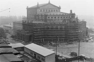 Dresden. Semperoper (Wiederaufbau 1977-1984). Außenansicht