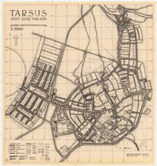 Gesamtbebauungsplan Tarsus: Lageplan, Verkehrslinienplan (überarb. 2. Fassung)