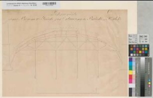 Herdecke (Herdecke) Ruhrbrücke Lehrgerüst eines Brückenbogens 1819 35 Fuß = 27 cm 47 x 66 KSA Nr. 375g