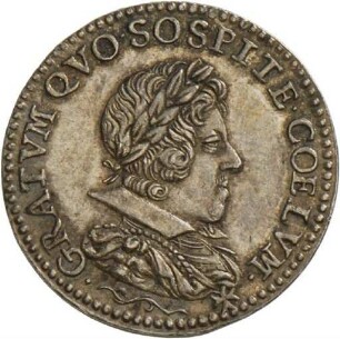 Medaille auf König Ludwig XIII. von Frankreich, erste Hälfte 17. Jahrhundert