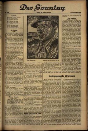 Zweite Ausgabe vom Sonntag, den 24. Oktober 1937.