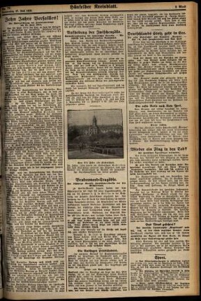 Zweite Ausgabe vom Donnerstag, den 27. Juni 1929.