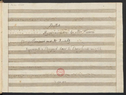 Hypermenestre; orch